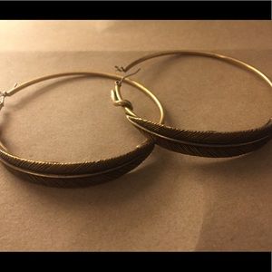 Alex and Ani Feather Hoops